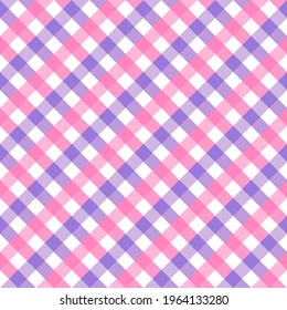 Sweet pastel seamless checkers pattern design for decorating, wallpaper, wrapping paper, fabric, backdrop and etc.