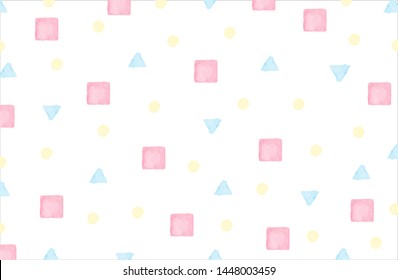 Sweet pastel triangle polka dots vector background. Abstract pastel illustration wallpaper texture. Template for website design and social media advertising.