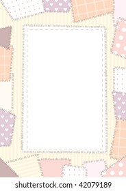 sweet patchwork frame
