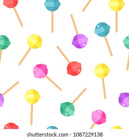 Sweet pattern. Candy color background Vector illustration.