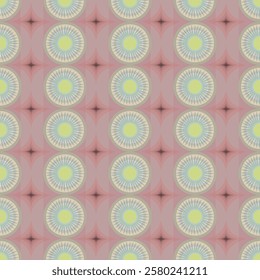 A sweet pattern of colorful macaroons in pink, red, green, yellow, and blue on a white background with hearts and cupcakes
