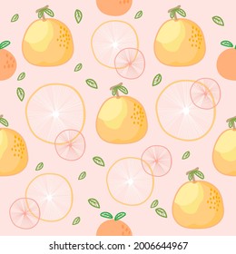 Sweet pattern with Orange.Fresh concept.cute pattern