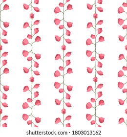 Patrón de guisantes dulces sin fisuras para el diseño de tejidos. Ilustración vectorial floral romántica. Repita la flor. Papel de pared botánico. Ornamento textil.