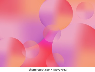 sweet peach bubble gum sky light background for website or presentation, blur and mesh,abstract style vector illustration,pink pastel color