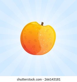 Sweet peach. Fruit for diet.