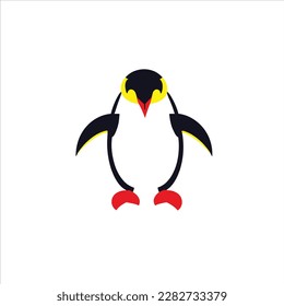 A sweet penguin vector art work.