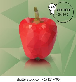 Sweet pepper abstract isolated