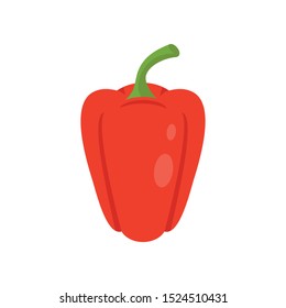 Sweet pepper icon. Flat illustration of sweet pepper vector icon for web design