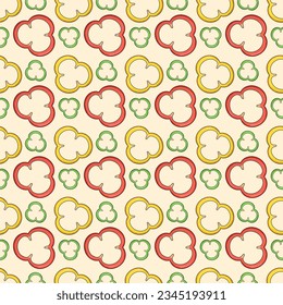 Sweet Pepper Seamless Pattern Design