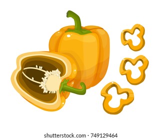 sweet pepper vector illustration