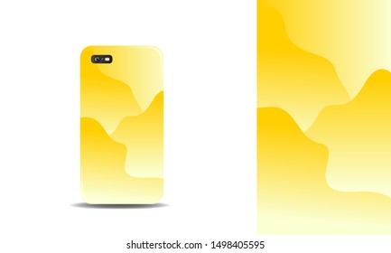 sweet phone case vector design background template. eps10