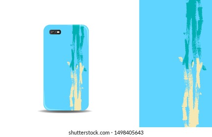 sweet phone case vector design background template. eps10