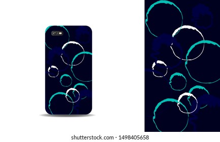 sweet phone case vector design background template. eps10