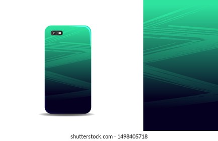 sweet phone case vector design background template. eps10