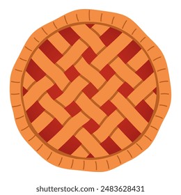 Pastel dulce, productos horneados, Ilustración vectorial