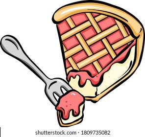 Sweet Pie Fairy Cup Cake Cartoon Vector Fun Design