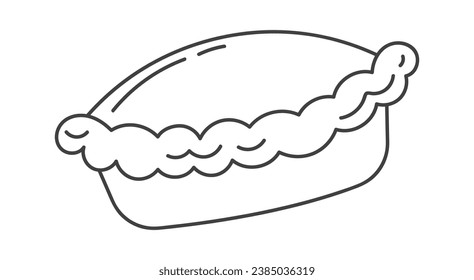Ilustración de vectores lineales de muelle dulce