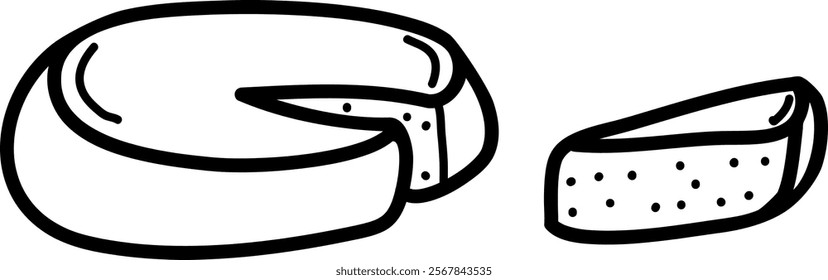 Sweet Pie Sketch Vector Illustration