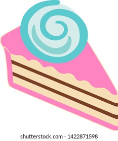 Sweet piece of pink cake 