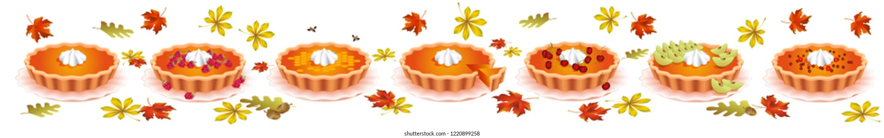Sweet pies. For the design of food. Confectionery for holiday