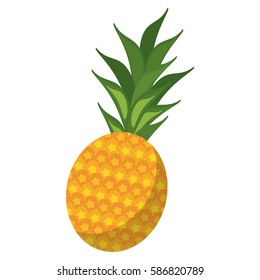 sweet pineapple tropical fruit icon