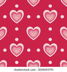 Sweet pink hearts evoke love or happiness in your heart.