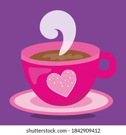 sweet pink hot design vector illustration