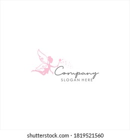 Sweet Pink Magic Fairy Logo