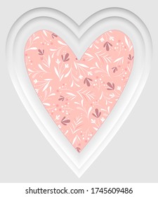sweet pink valentine's day heart sign