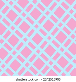 Sweet pink vector background with light blue striped pattern on it