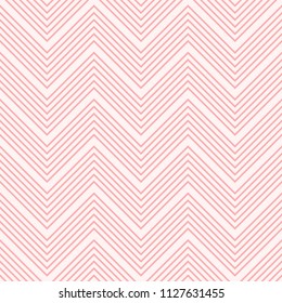 Sweet pink zigzag pattern seamless abstract background vector design.