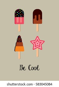 sweet popsicle be cool poster