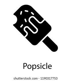 Sweet popsicle for eating in summer 