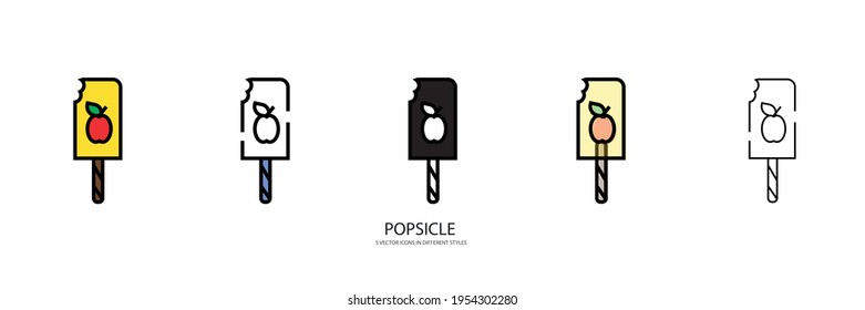 sweet Popsicle vector type icon