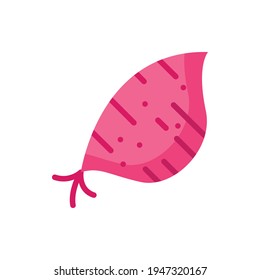 Sweet Potato Flat Icon Logo Illustration Vector Isolated. Chinese Food and Restaurant Icon-Set. Suitable for Web Design, Logo, App, and Upscale Your Business.