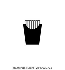 Sweet potato fries in a takeaway card container box 