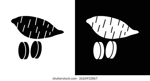 Concepto de icono de batata, Ilustración vectorial