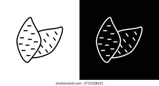 Concepto editable del icono de la batata. símbolos editables del golpe del Vector