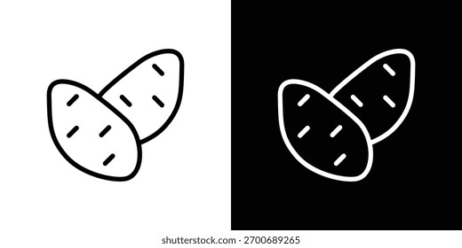 Sweet potato icon Logo. Vector Illustration. EPS Illustration.