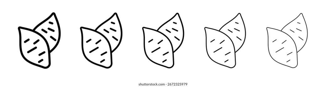Icono de la batata para el concepto móvil y el Diseño web.