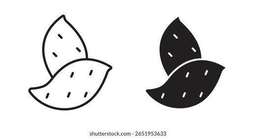 Icono de batata. conjunto de símbolos de Vector moderno