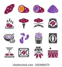 Sweet Potato Icon Set