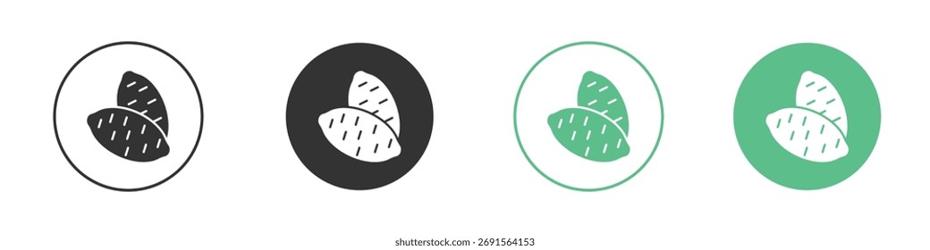 Conjunto de iconos de batata. para concepto móvil y Diseño web.