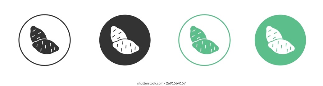 Conjunto de iconos de batata. para concepto móvil y Diseño web.