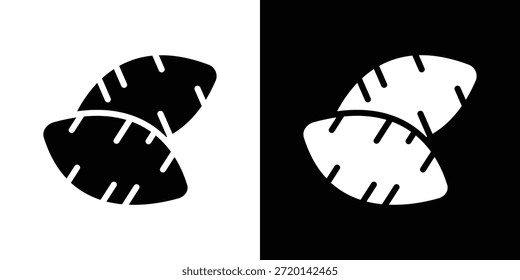 Conjunto de iconos de batata Diseño de Vector para concepto móvil y Diseño web.