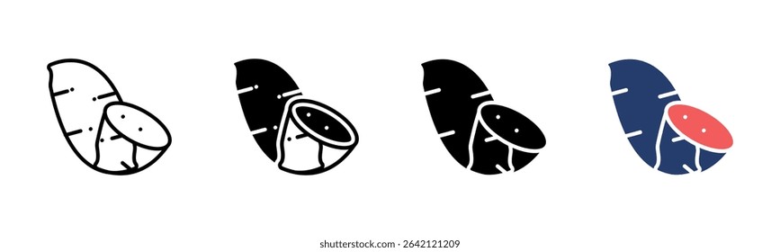 Sweet Potato icon sheet multiple style collection