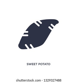 sweet potato icon. Simple element illustration from fruits and vegetables concept. sweet potato editable symbol design on white background. Can be use for web and mobile.