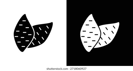 Icono de batata. Pictograma simple de alta calidad. Estilo sólido moderno