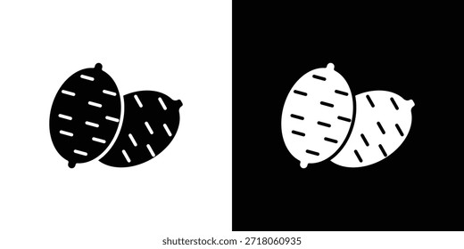 Icono de batata. Pictograma simple de alta calidad. Estilo sólido moderno