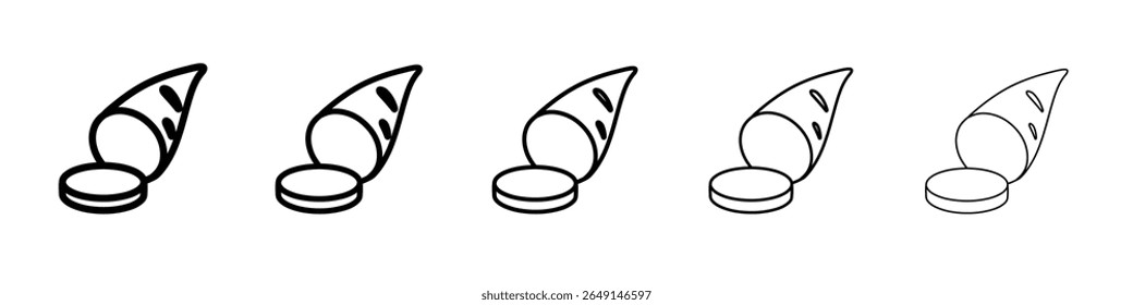 Icono de batata Logotipo de contorno de Vector simple
